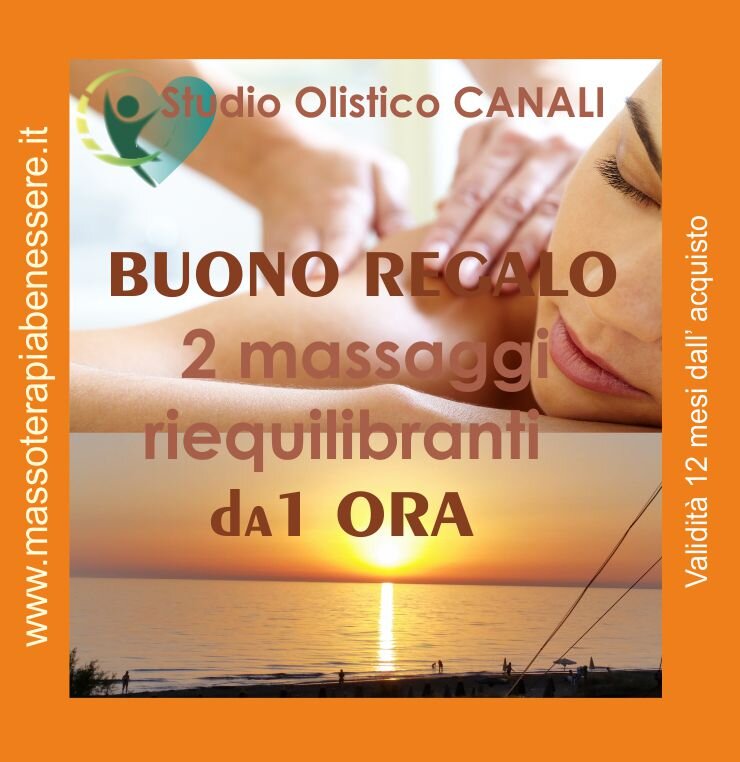 Buono regalo da 160,00 € per due massaggi riequilibranti 